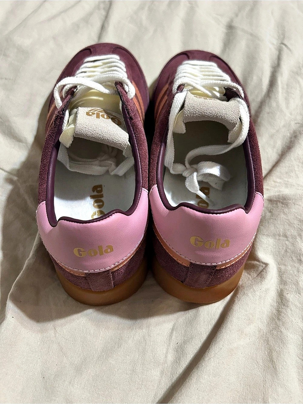 Gola Classics Women's Size 8 Cyclone Sneakers in windsor wine and terracotta - Picture 5 of 7